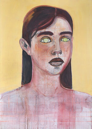 'Beauty and her Guilty Form of Innocence' 120X140 cm - Mixed Media on Canvas