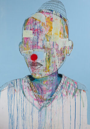 'Mounir le Raisonnable ' - 120 x 170 cm - Mixed Media on Canvas - PRIVATE COLLECTION