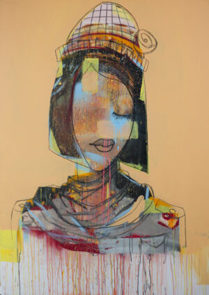 'Salima la Bien Aimée' 120 -170 cm - Mixed Media on Canvas -SOLD