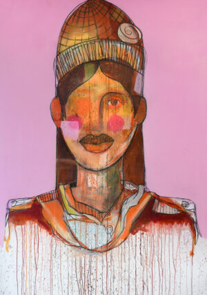 'They Called Her Silence' 120x170cm Mixed Media on Canvas